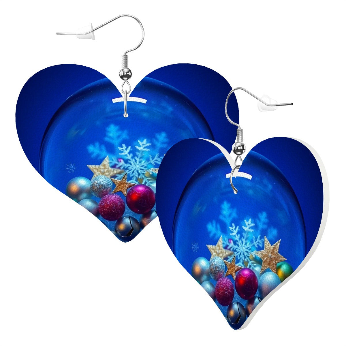 Heart Shape Leather Earrings - World Kryptonite