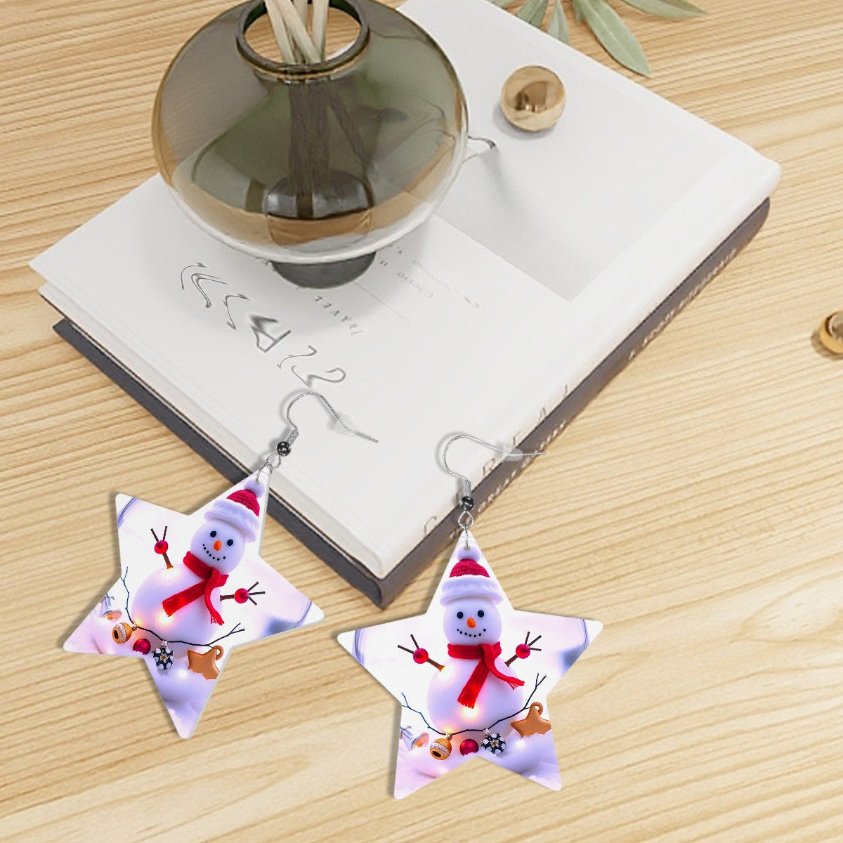 Leather Star Earrings - World Kryptonite