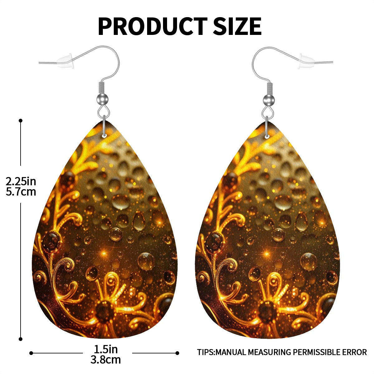 Leather Teardrop Earrings - World Kryptonite