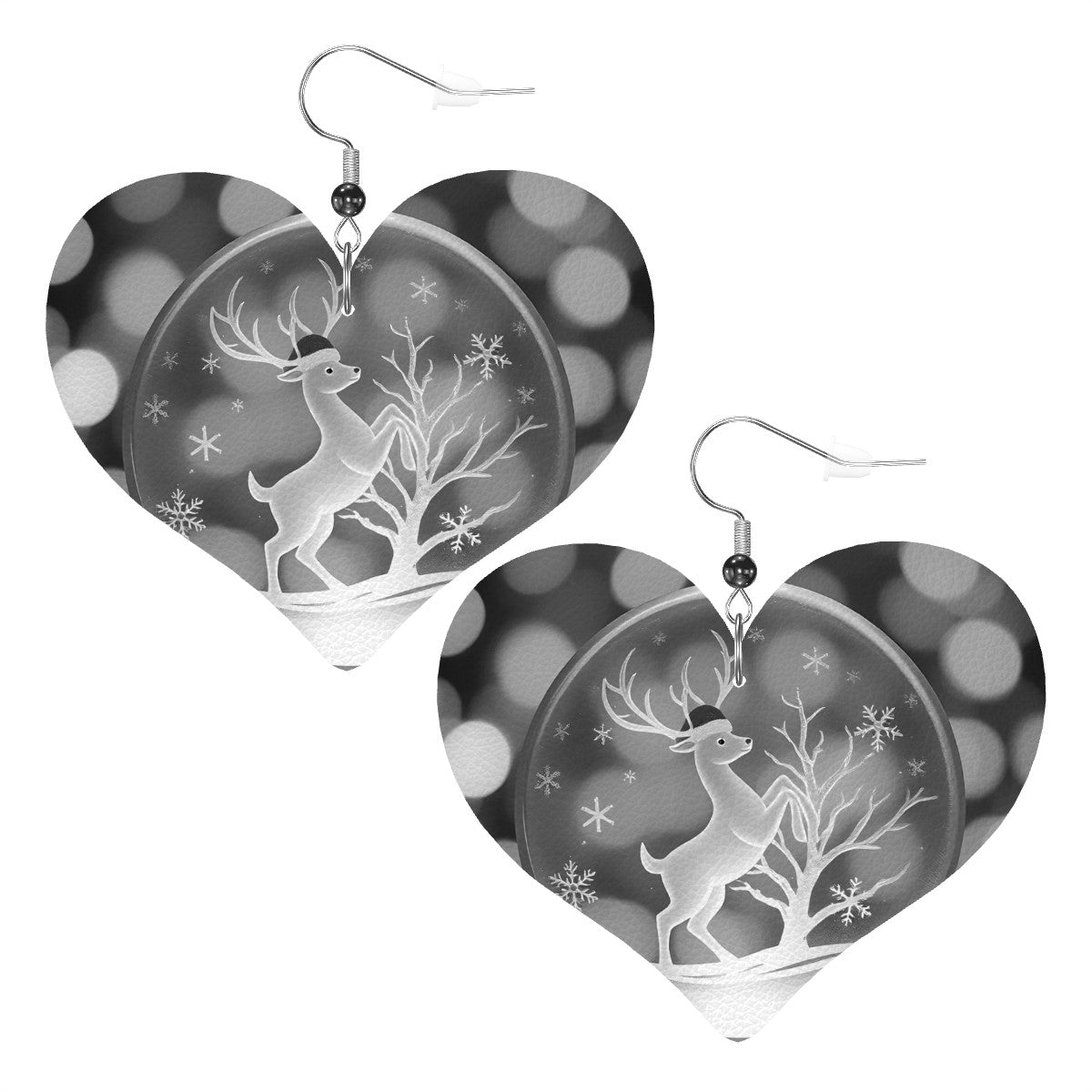 Heart Shape Leather Earrings - World Kryptonite