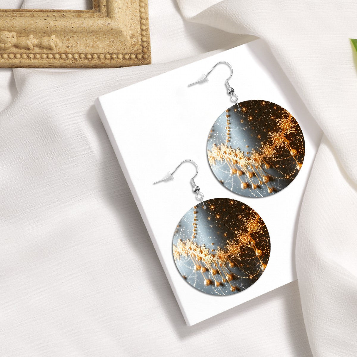 Leather Round Earrings - World Kryptonite