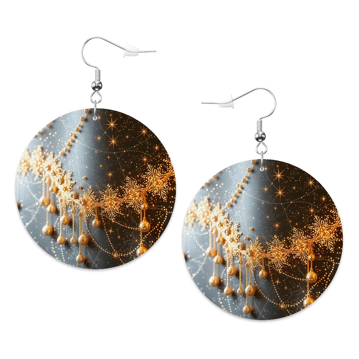 Leather Round Earrings - World Kryptonite