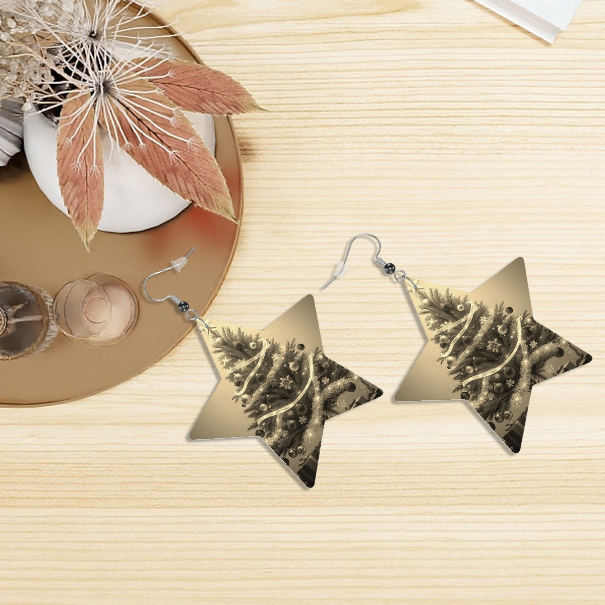 Leather Star Earrings - World Kryptonite