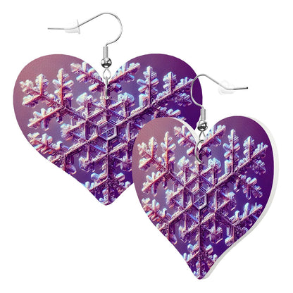 Heart Shape Leather Earrings - World Kryptonite