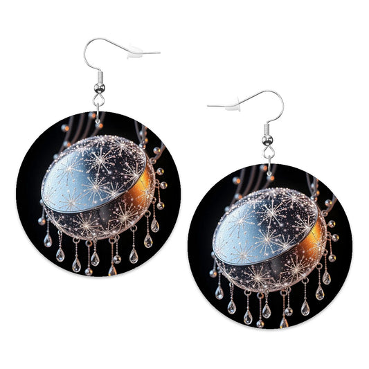 Leather Round Earrings - World Kryptonite