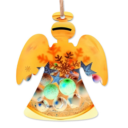 Wood Christmas Ornaments Angel Shape - World Kryptonite