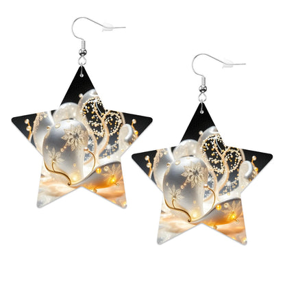 Leather Star Earrings - World Kryptonite