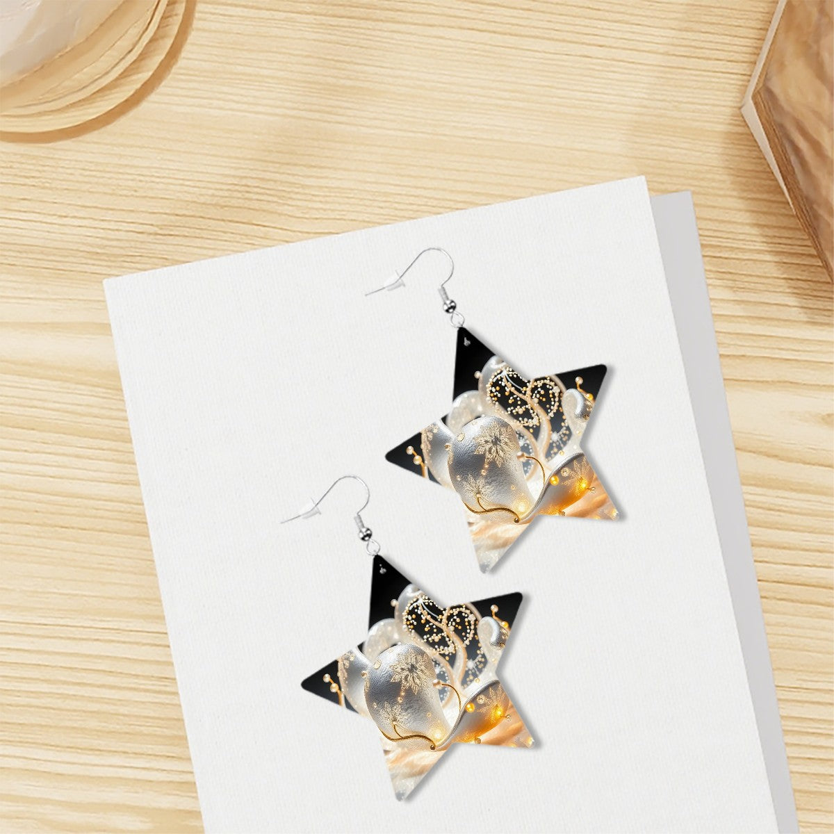 Leather Star Earrings - World Kryptonite