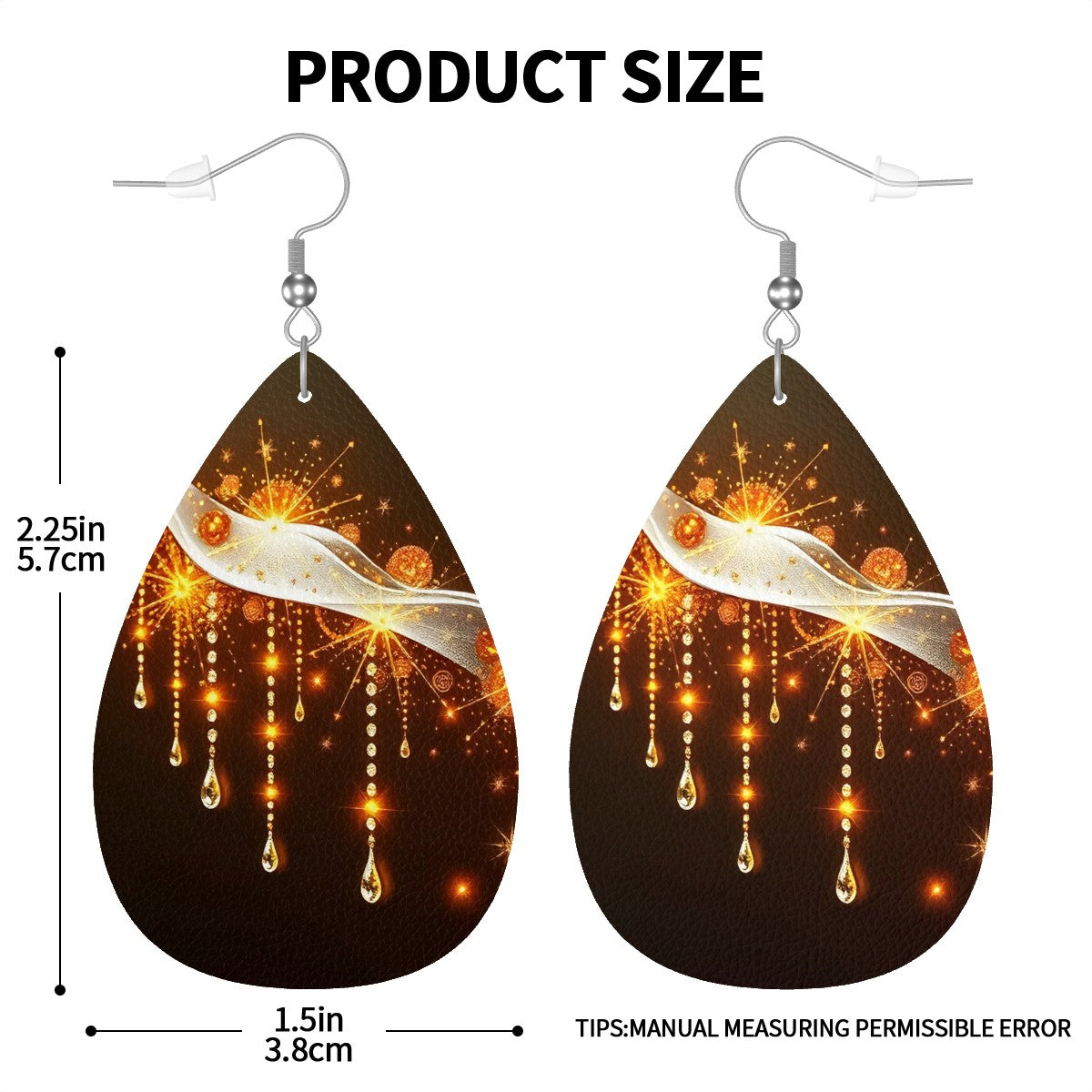 Leather Teardrop Earrings - World Kryptonite