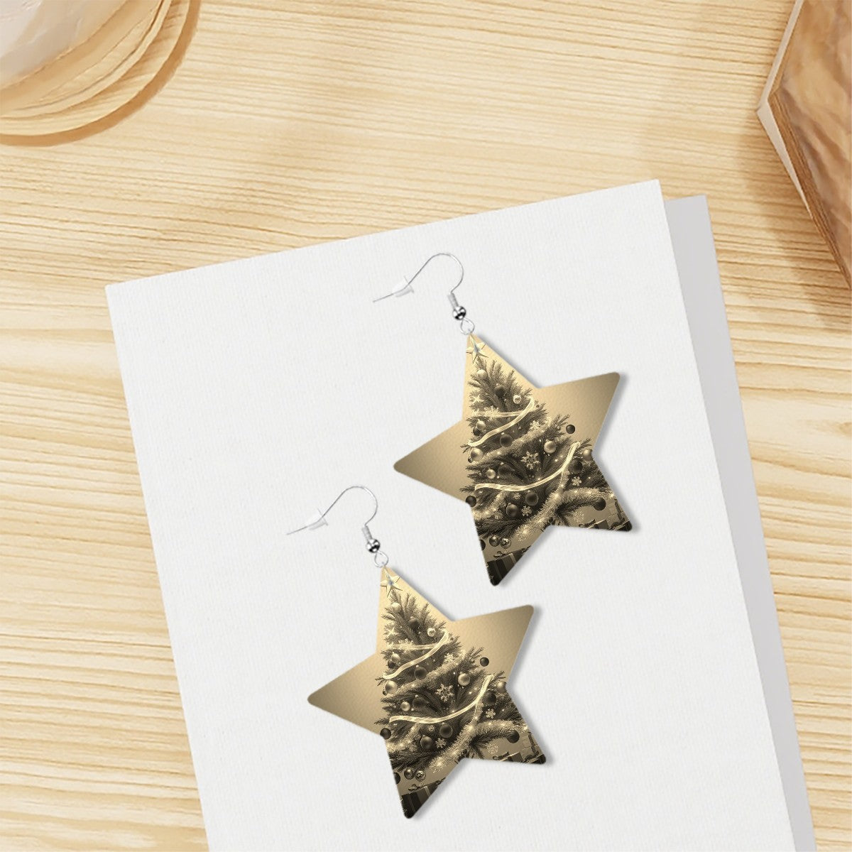 Leather Star Earrings - World Kryptonite