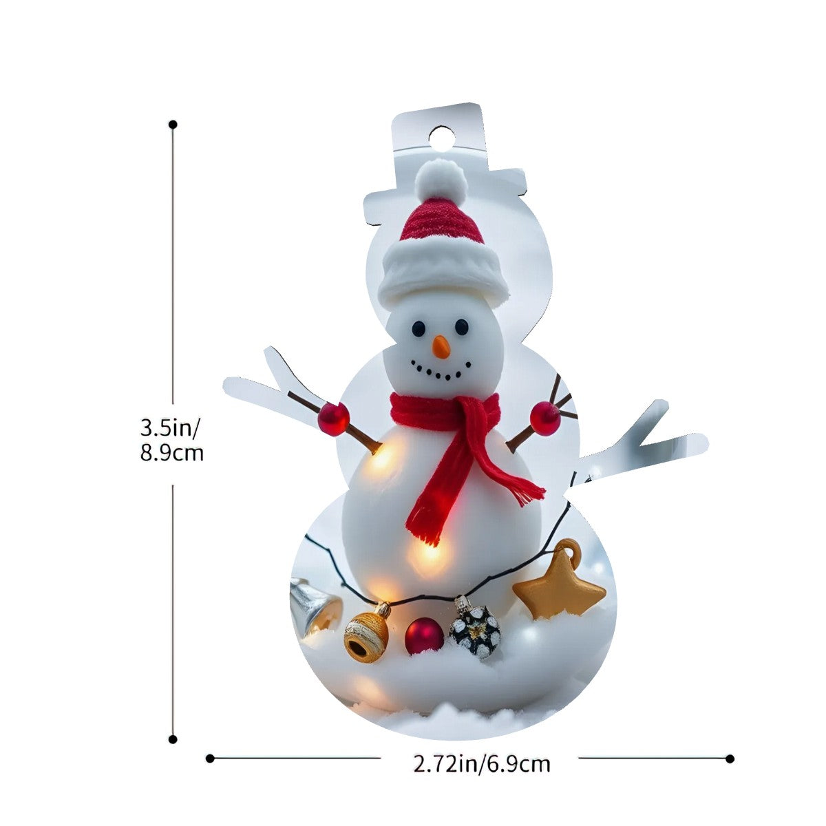 Wood Christmas Ornaments Snowman Shape - World Kryptonite