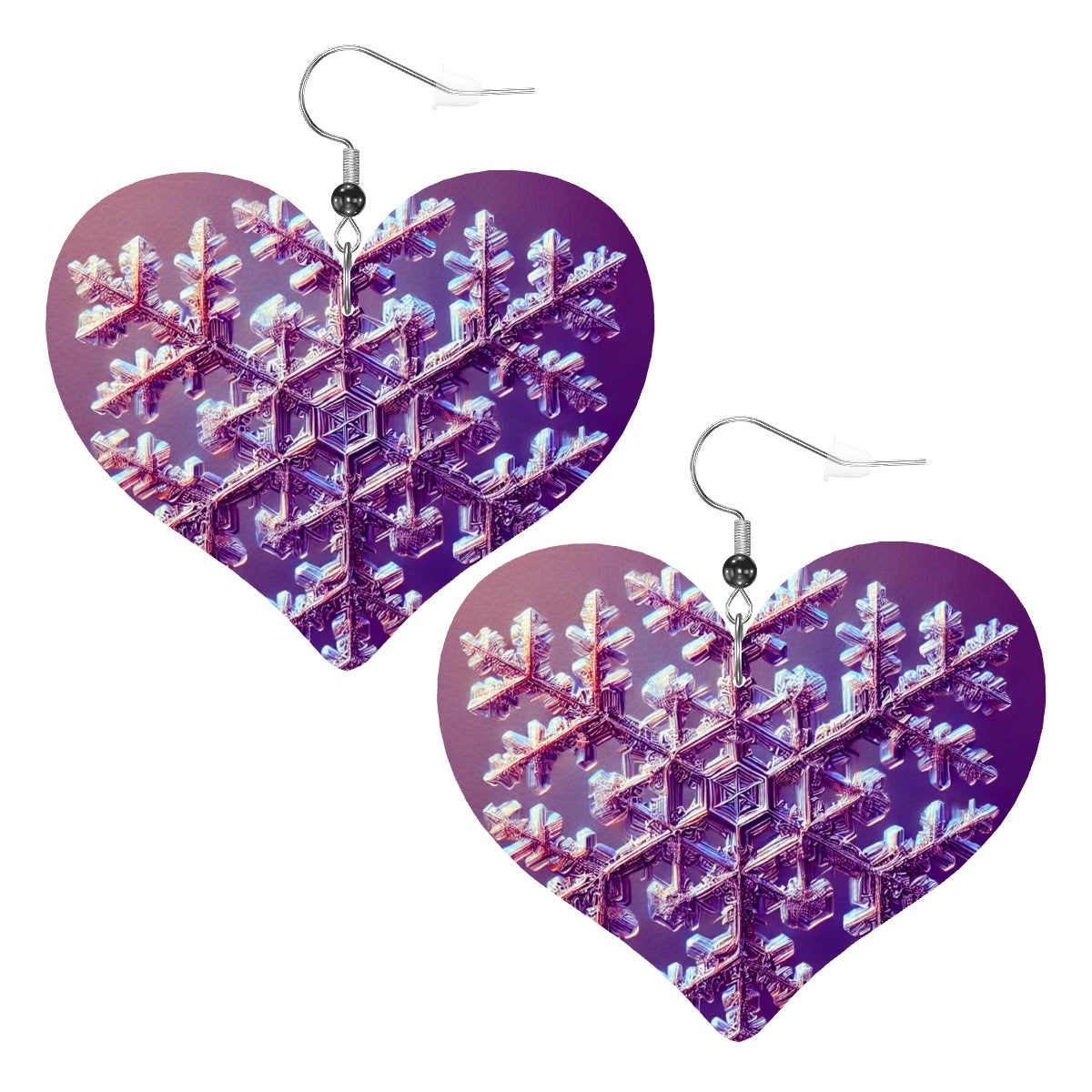 Heart Shape Leather Earrings - World Kryptonite