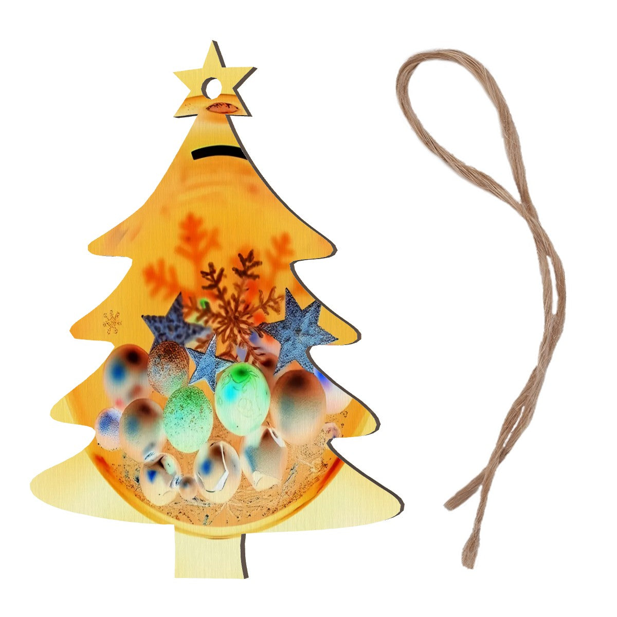 Wood Christmas Ornaments Christmas Tree Shape - World Kryptonite