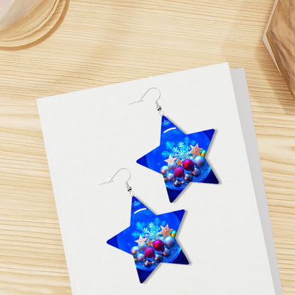 Leather Star Earrings - World Kryptonite