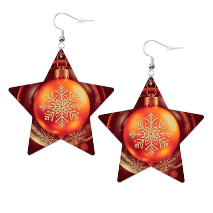 Leather Star Earrings - World Kryptonite