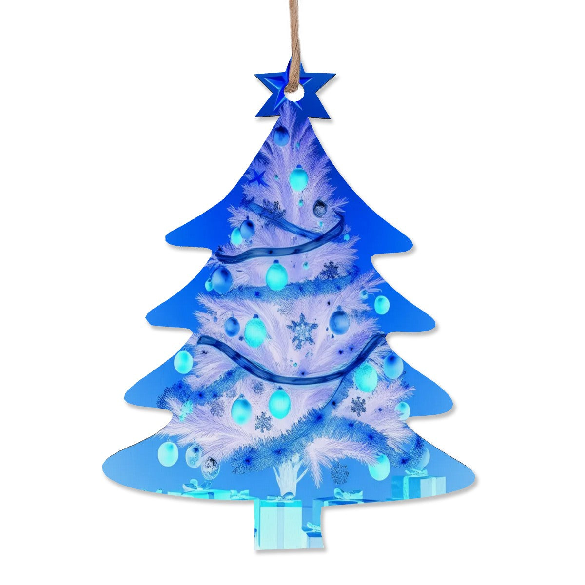 Wood Christmas Ornaments Christmas Tree Shape - World Kryptonite