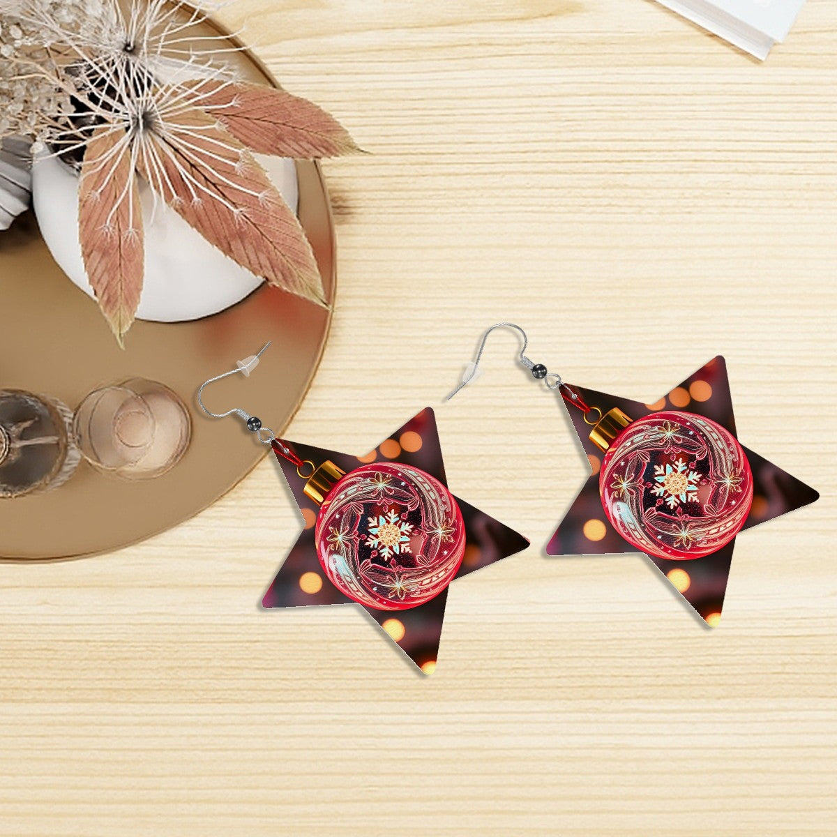 Leather Star Earrings - World Kryptonite