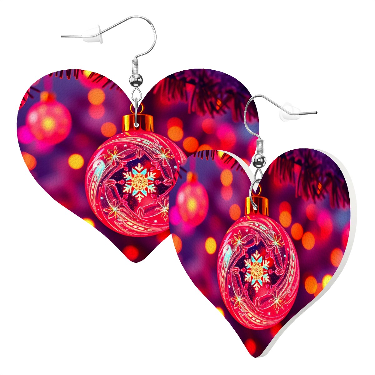 Heart Shape Leather Earrings - World Kryptonite